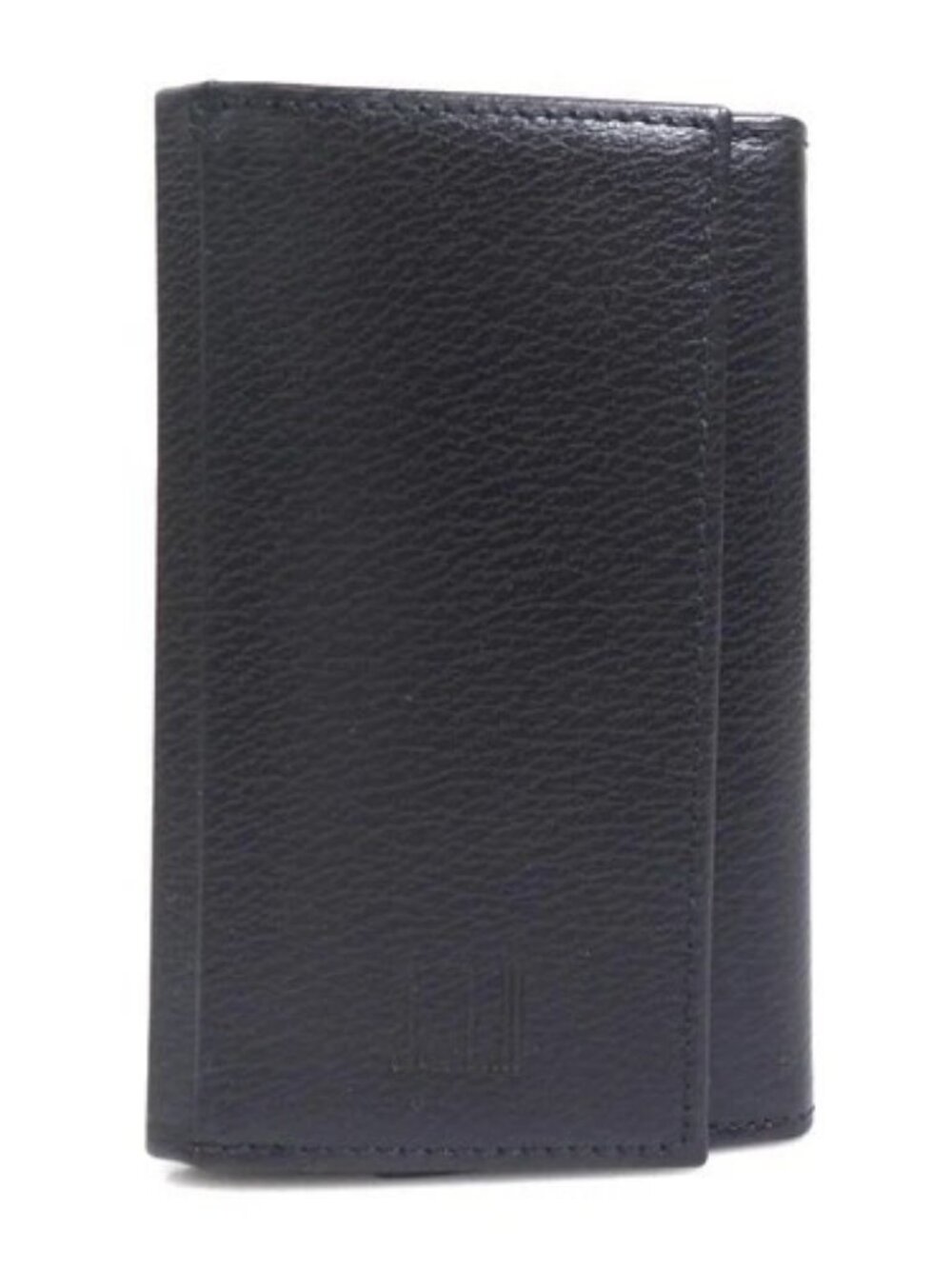 Auth Dunhill Key Case black leather r11180a